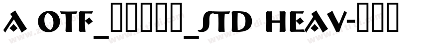 A OTF_タカハンド_Std Heav字体转换